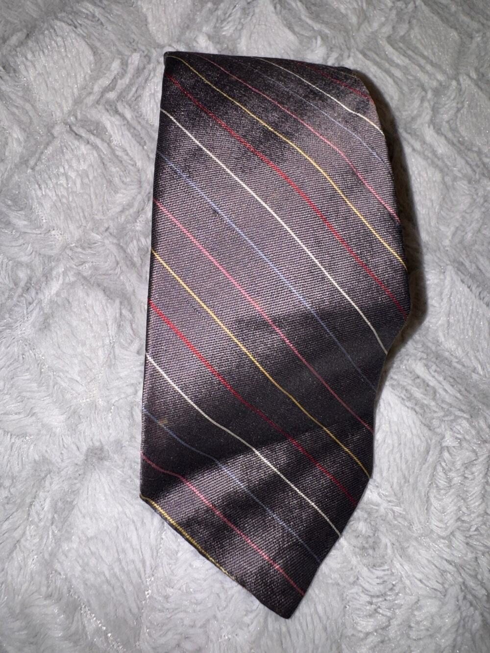 silk stripe mens tie Made By Rooster